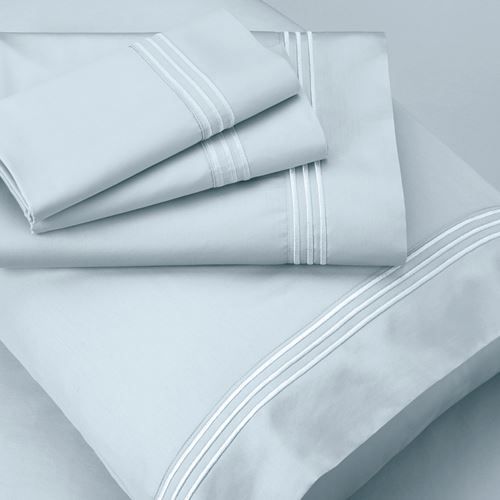 Premium Supima Cotton Sheet Set (Shown in Light Blue)