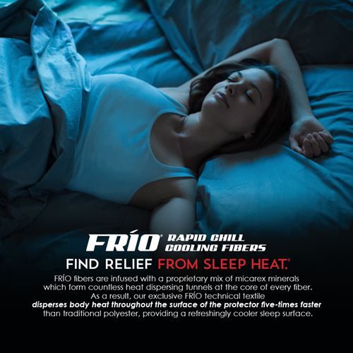 Stay cool all night with the FRiO rapid chill cooling fibers.