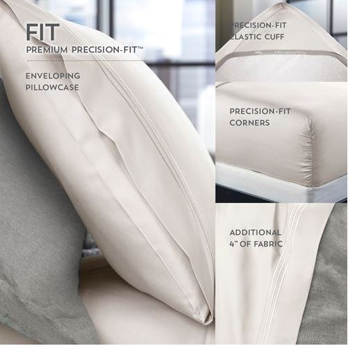 Precision-Fit ensures that your bedding will stay in place while you sleep, eliminating frequent readjustments