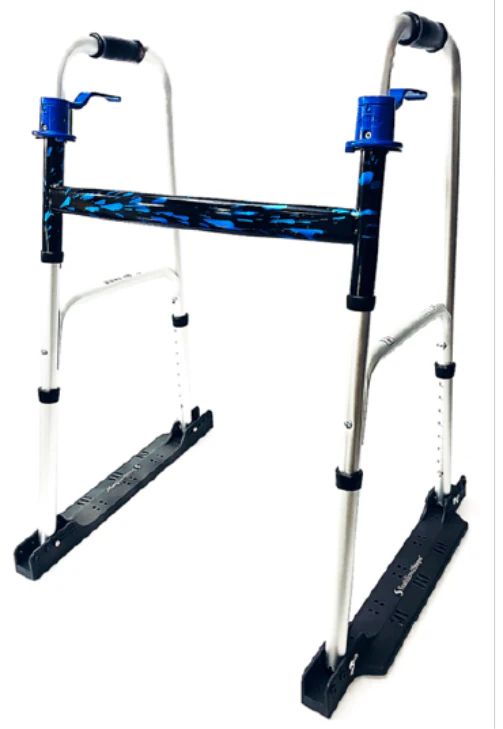 Stabilized Steps on a standard medical walker (Walker sold separately)