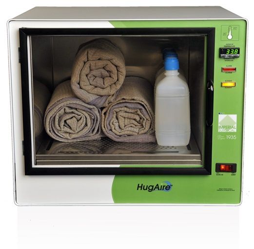 Designed with sophisticated temperature control, the HugAire Mini Tabletop Warming Cabinet uses a state-of-the-art microprocessor-based thermostat to accurately control the unit's internal temperature (86 to 160 degrees Fahrenheit), ensuring that all stored contents, including solutions, remain safe and stable.