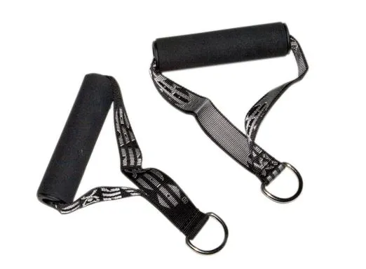 CanDo Exercise Band - Accessory - Handle with D-ring, 1 pair