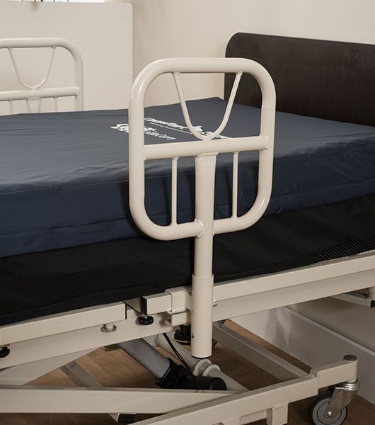 Qbar Assist Bar attached to bed