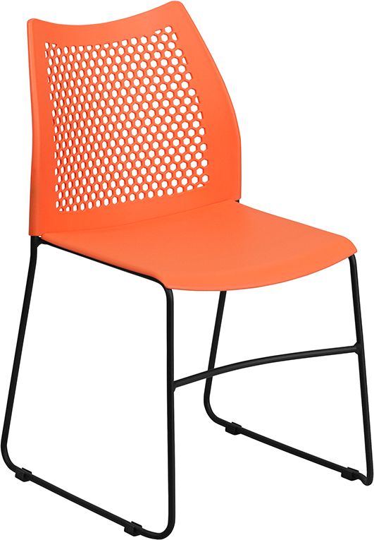 An orange seat is shown above
