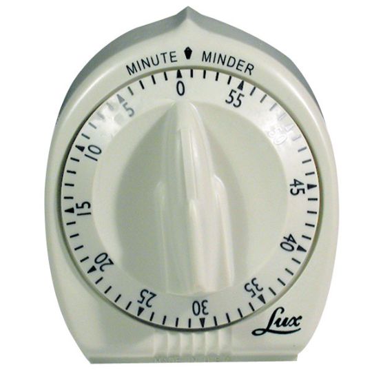 Extra Large Tactile Magnetic Kitchen Timer- White with Black Dial