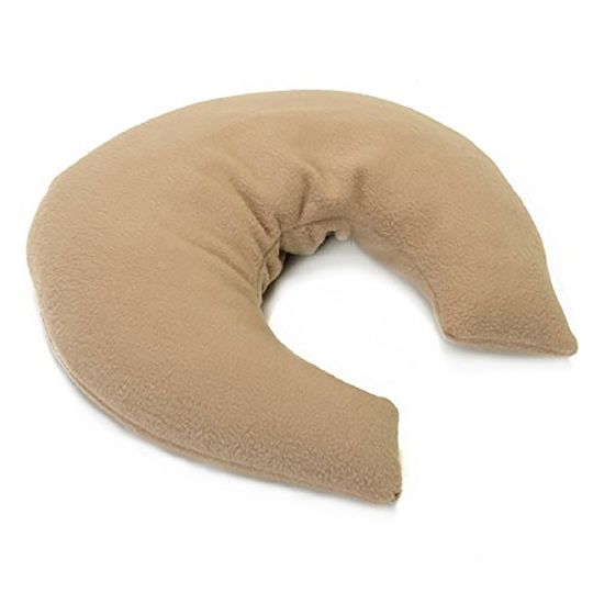 BuckWheat Crescent Neck Support Pillow - Beige Color Option
