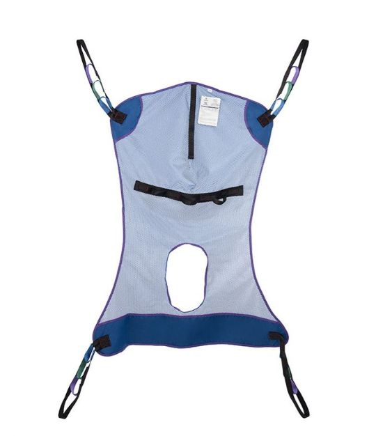 Mesh Full Body Patient Lift Sling with Commode Opening by Emerald Supply