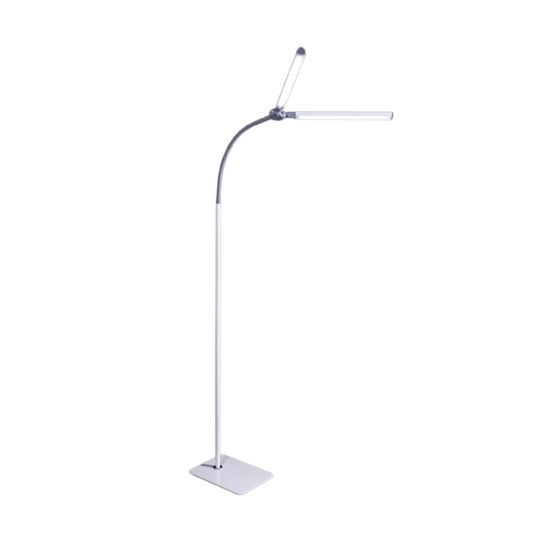 Floor Lamp with Double Shade and Adjustable Brightness