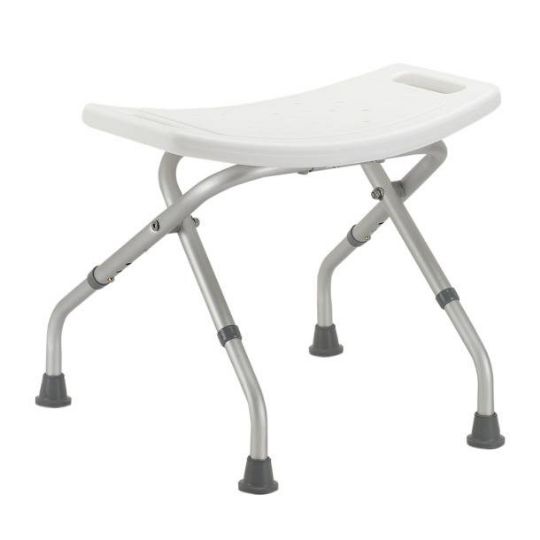 Foldable Shower Chair with Lightweight Aluminum Frame for Secure Bathing