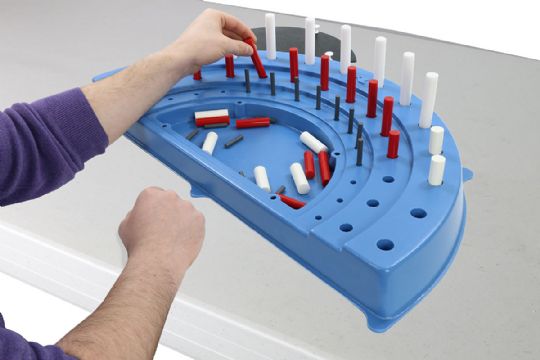 Semi-Circular Pegboard for Upper Body Range of Motion Therapy