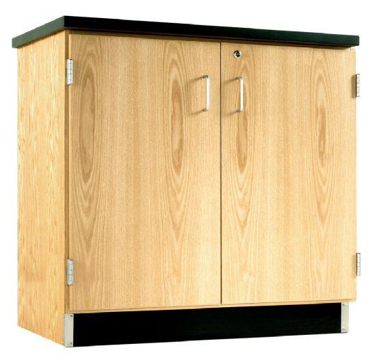 Wooden Base Cabinet with Solid Double Doors