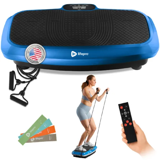 Lifepro Vibration Plate for Home Fitness and Recovery with Resistance Bands