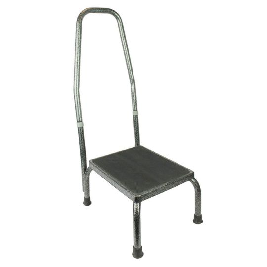 Foot Stool with Handrail for Safe Elevated Access