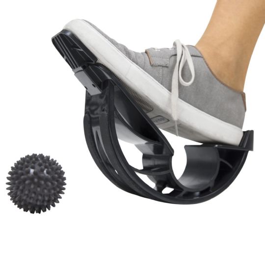 Adjustable Foot Rocker Stretching Tool - Includes a Spike Massage Ball