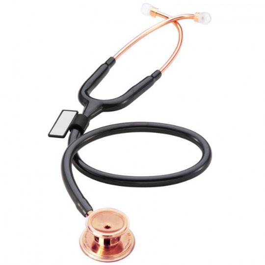 MDF MD One Stainless Steel Dual Head Stethoscope in Rose Gold and Black