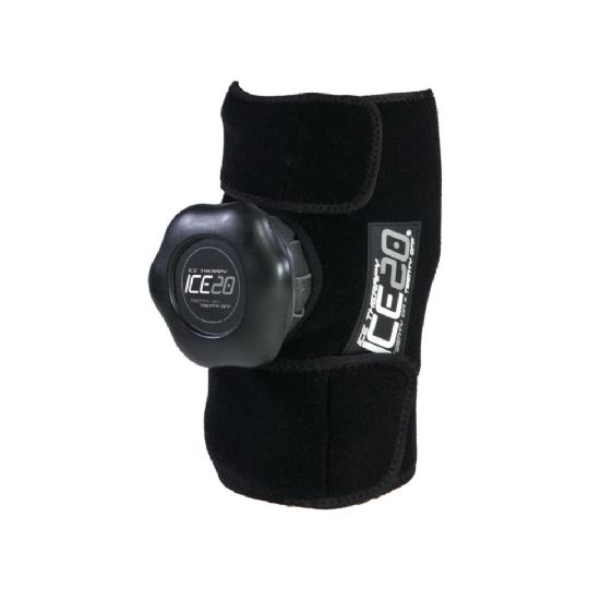 Hot and Cold Therapy Single Knee Wrap with No-Leak Bags by ICE20