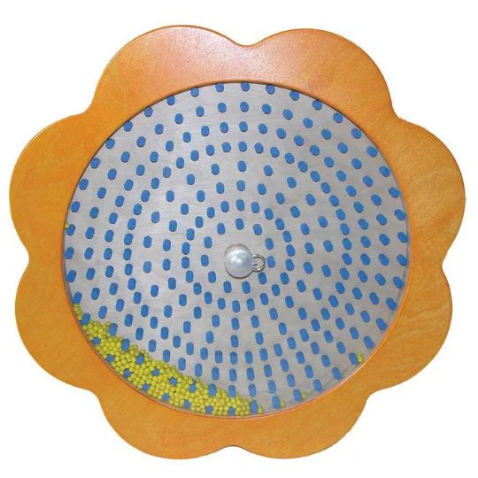 Snoezelen Rotating Flower Water Wheel Panel with Rainfall Sounds - Sensory Toy for Visual and Auditive Stimulation