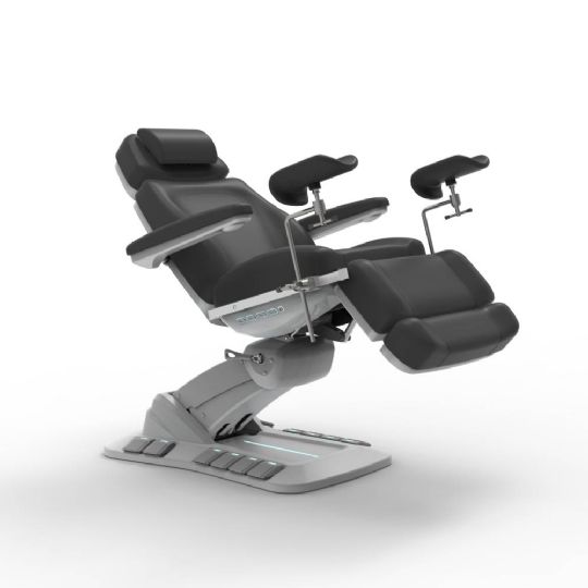 Adjustable Gynecological Chair and Bed with 240 Degree Rotation and Safety Features