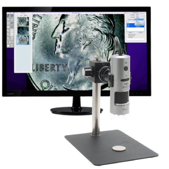 Digital Microscope with USB Conecction and 10x to 200x Magnification - Aven Mighty Scope v2