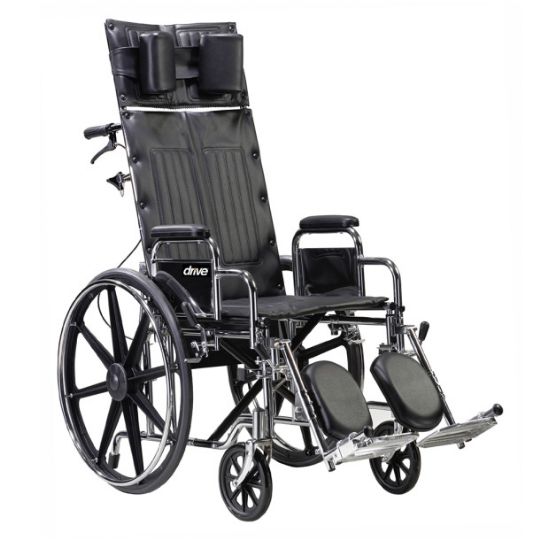 Deluxe Sentra Full Reclining Wheelchair by Drive Medical