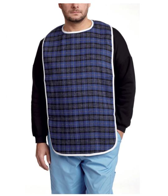 Bib for Adults Made of Cotton with Snap Closures by Mobb Health Care