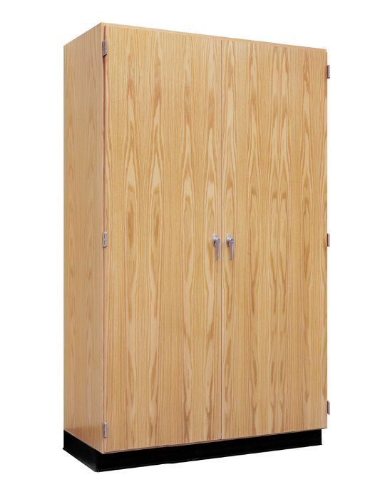 Tall Storage Cabinet with Solid Double Doors