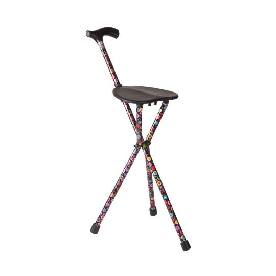 Switch Sticks Folding Walking Cane with Seat for Stability and Comfort