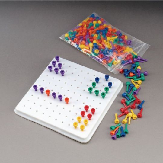 Multi-Colored Beaded Pegs Board - FREE Shipping