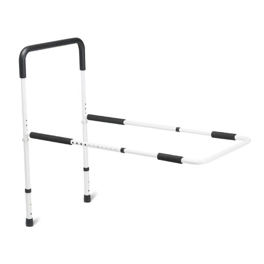 Adjustable Bed Assist Rail with Padded Handle for Safe Mobility and Fall Prevention by Mabis HealthSmart