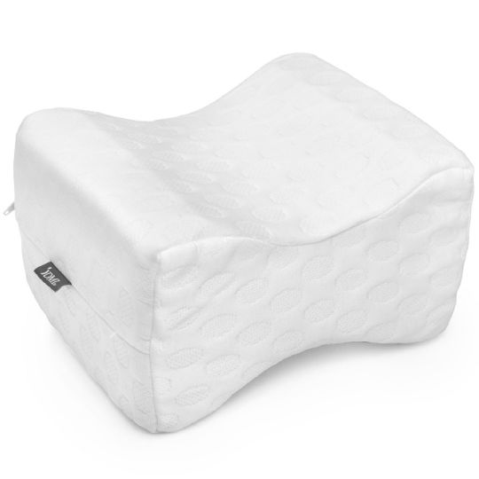 High-Density Memory Foam Knee Pillow for Spinal Alignment and Posture Improvement