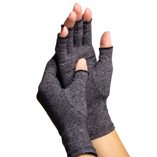 Compression Gloves for Hand Support | Open-Finger Design, Reinforced Seams, Breathable Fabric