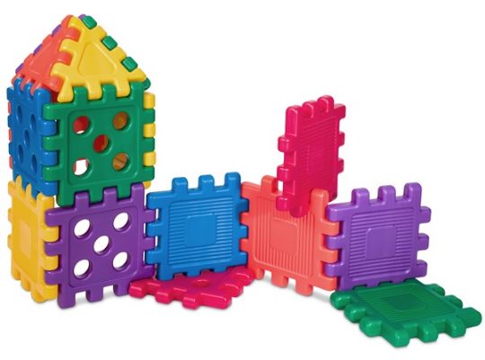 Careplay Grid Blocks for Kids | See Through and Solid Blocks - 16pc Set Option