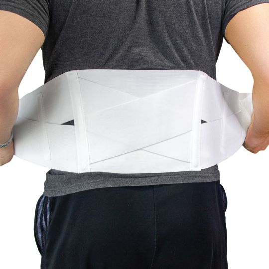 Back Support Brace with Adjustable Crisscross Design for Lumbar Stabilization