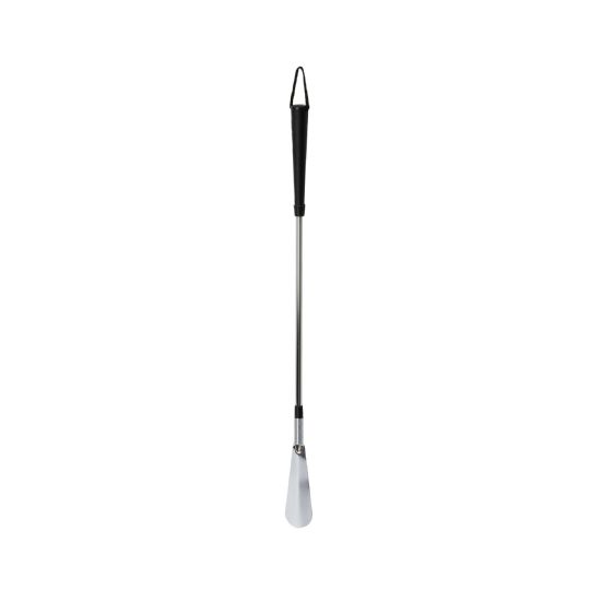 Long Handled Flexible Shoe Horn with Ergonomic Metal Shaft and Strap for Easy Shoe Wearing by Mabis HealthSmart