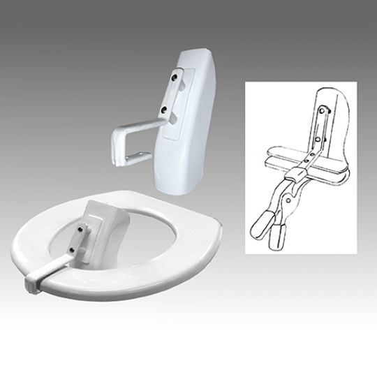 Soft Deflector for Danmar Model 6850 Toilet Seat Cover with Reducer Ring