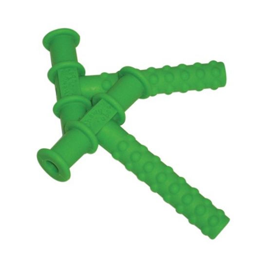 2-Pack Chewy Tube Oral Motor Tool Biting/Chewing/Sensory/Jaw Rehab- Green  Knobby