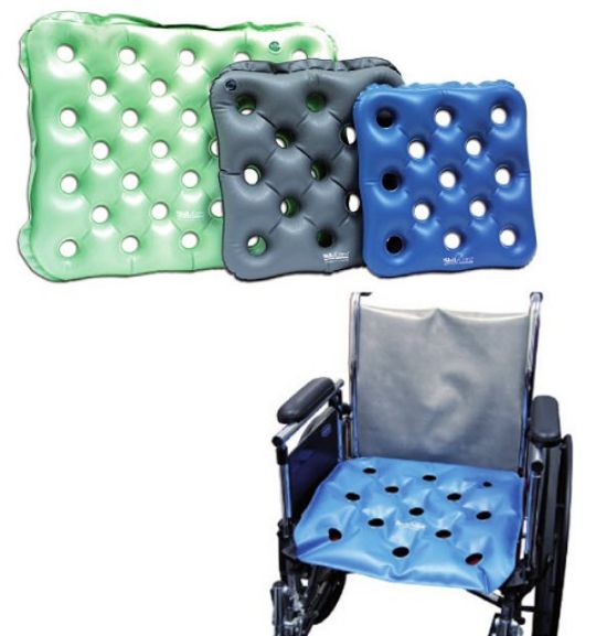Wheelchair Cushion Air Inflate Comfort Seat Pressure Relief Prevent Sores  17.7