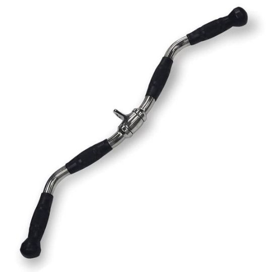 Body-Solid Pro-Grip Revolving Curl Bar with Rubber Grip