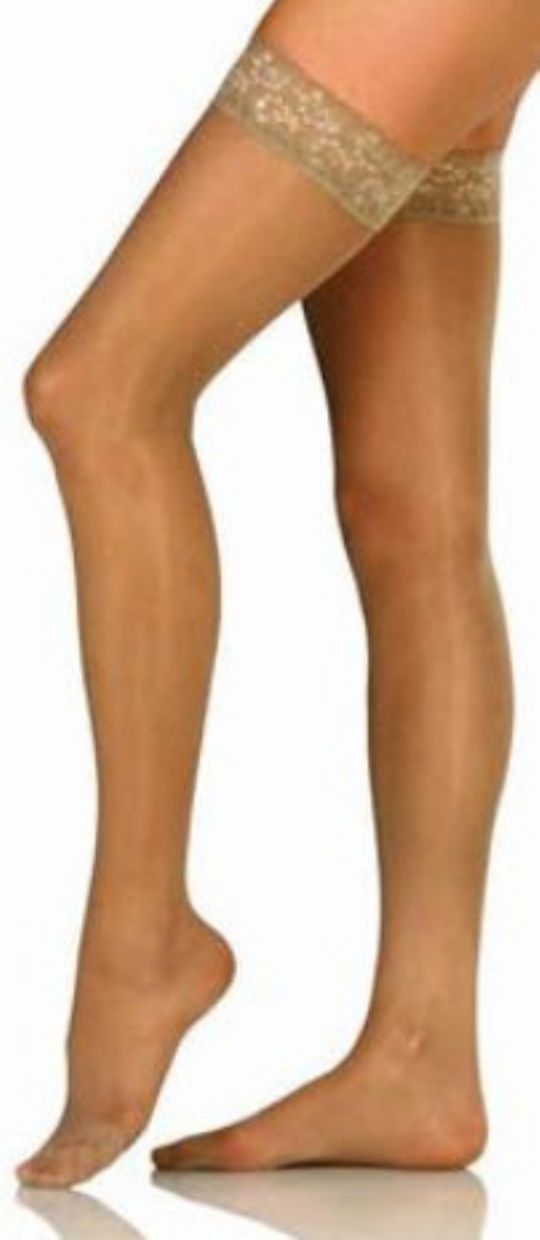 JOBST UltraSheer Support Compression Stockings 8-15 mmHg* Large Silky Beige  Close-Toe 1 Each