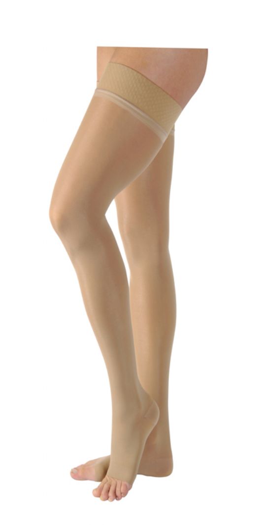 Jobst Petite Ultrasheer Open Toe Thigh High Compression Stockings