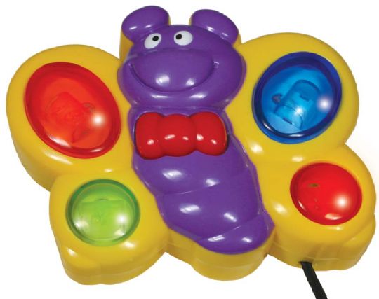 Multi Colored Singing Butterfly Switch Toy