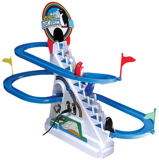 Penguin Roller Coaster Stimulus Reward Switch Toy
