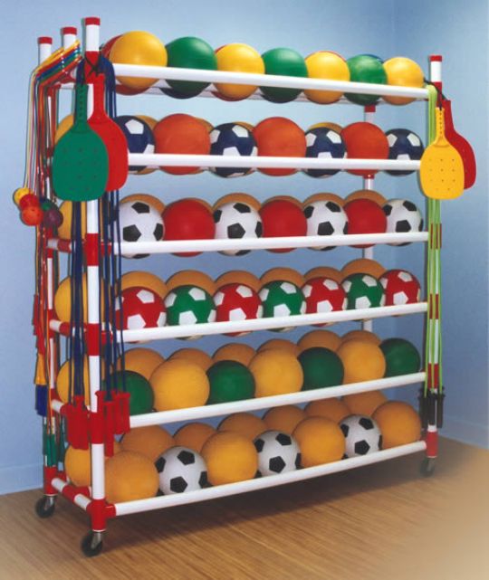 Large Mobile Ball Master 12-Rack Cart