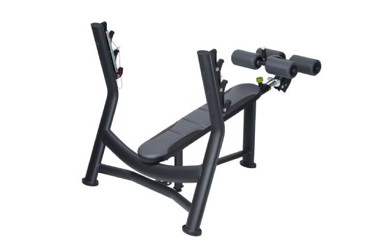 A997 Olympic Decline Bench With Adjustable Kneepads Made of Welded Steel by SportsArt