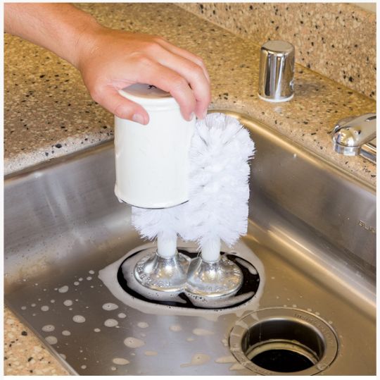Dish Brush with Soap Dispenser. Cleaning Brush, Dish Scrubber with Soap  Dispenser for All Kitchen Dishes, Pans, Sink and Bathroom 