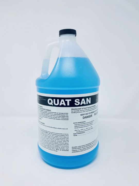 Quat San - Disinfectant & Food Contact Sanitizer - BULK Quarts/Gallons
