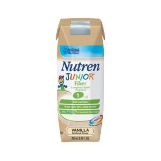 Nestle Nutren Junior Complete Liquid Nutrition Vanilla Flavor 250mL Cans 24 Count