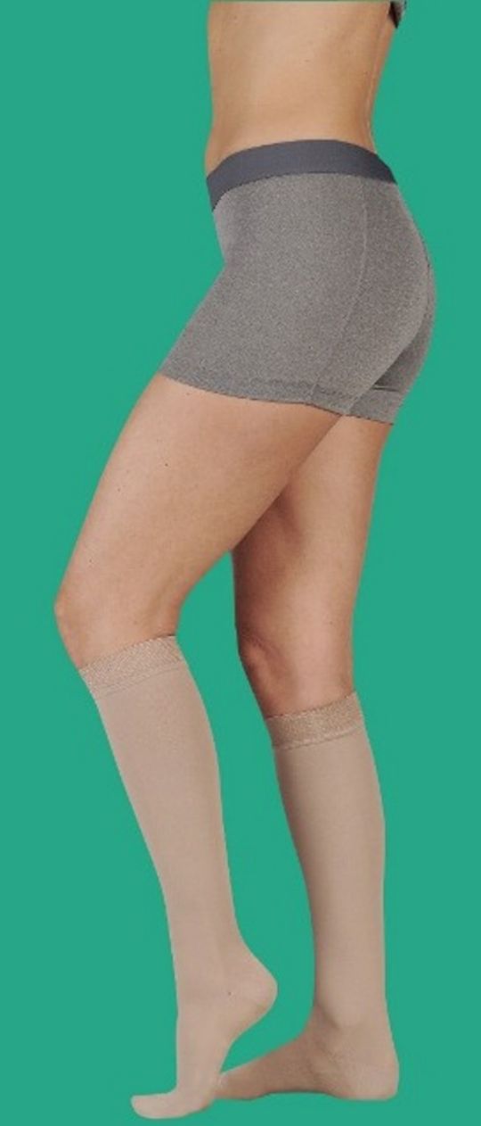 Comfort Pantyhose Petite w/Adjustable Waistband - Closed Toe -20-30mmHg