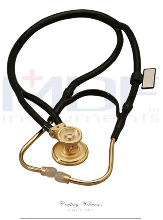2-in-1 Tube 22K Gold-Plated Deluxe Sprague Rappaport Stethoscope