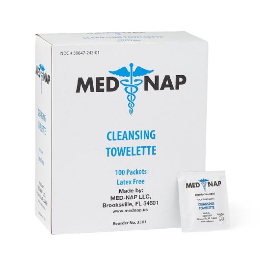 Medline Single-Packed Antiseptic Towelettes, 1000 per Case, by Medline
